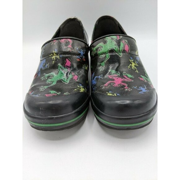 Dansko Women's Vegan Clog Shoes Comfort Slip On Work Frog  Print  37 6.5- 7 - Picture 10 of 12